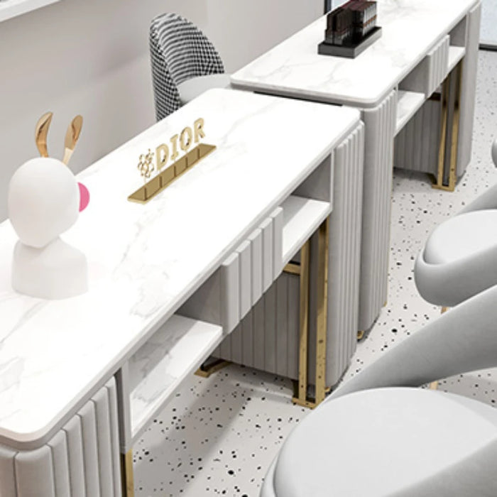 Nordic Design Nail Tables Simple Square Minimalist Manicure Tables Speciality Modern Maniküre Tisch Nail Salon Furniture CM50ZJ