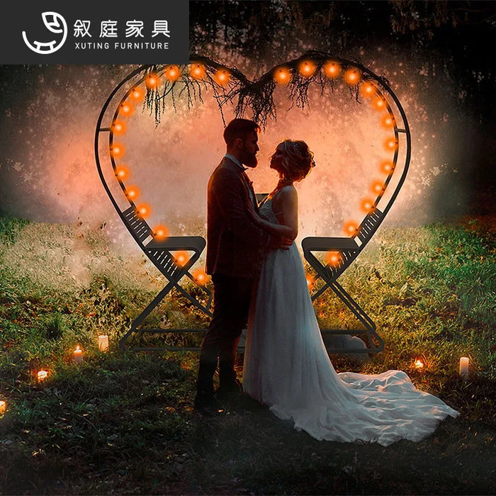 Outdoor furniture swing chair Bali Bird's Nest Outdoor Wedding dress shooting props attractions Love Bar tables and chairs