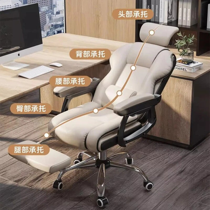 Luxury Ergonomic Office Chairs Relax Comfortable Salon Makeup Office Chairs Leather Silla Para Oficina Bedroom Furniture