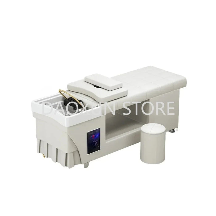 Japanese Head Spa Shampoo Chair Luxury Massage Fumigation Hair Salon Equipment Chair Stylist Lettino Massaggio Equipment MQ50SC