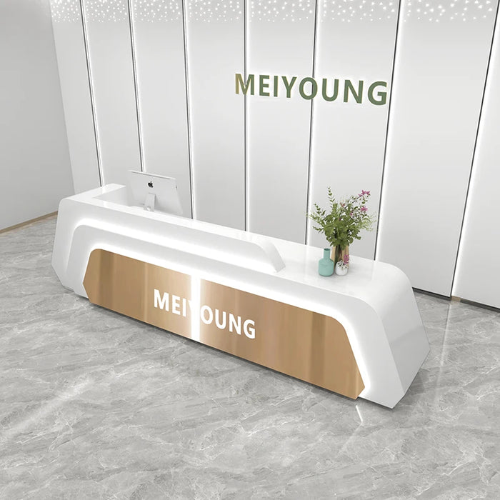 Luxury Register Reception Desks Office Pulpit Executive Commercial Reception Desks Club Mostrador Recepcion Bar Furniture