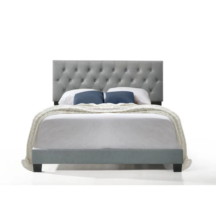 Royale Tufted Bed With USB Power Connection Twin Bed Frame Queen Double Beds & Furnitures Bedroom Beds & Furniture Headboards