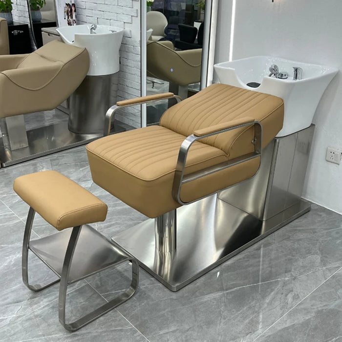 Barber Shaving Chair Shampoo Beauty Salon Hair Washing Massage Bed Simple Styling Muebles Para Spa Hairsalon Furniture CY50XT