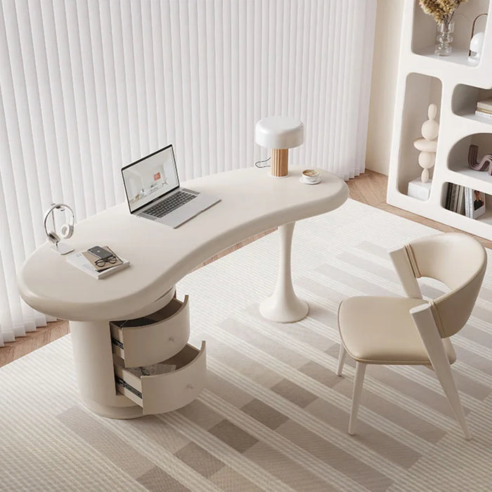 White Standing Lap Desk Writing Small Executive Workstation Study Desk Table Office Bedroom Mesa De Escritorio Office Furniture