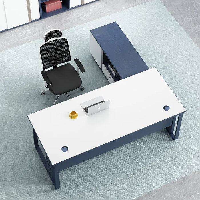 Reception Executive Office Desks Corner Standing Modern Desktop Office Desks Luxury Drawers Mesa Escritorio Furniture WJ25XP