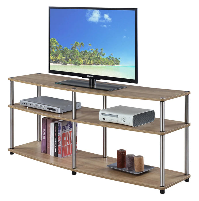 Convenience Concepts Designs2Go 3 Tier 65 inch TV Stand, Black tv cabinet living room furniture  tv tables for living room