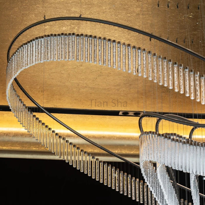Modern Italian church design, interior decoration, hotels, villas, staircases, banquet halls, luxurious glass, LED creative chan