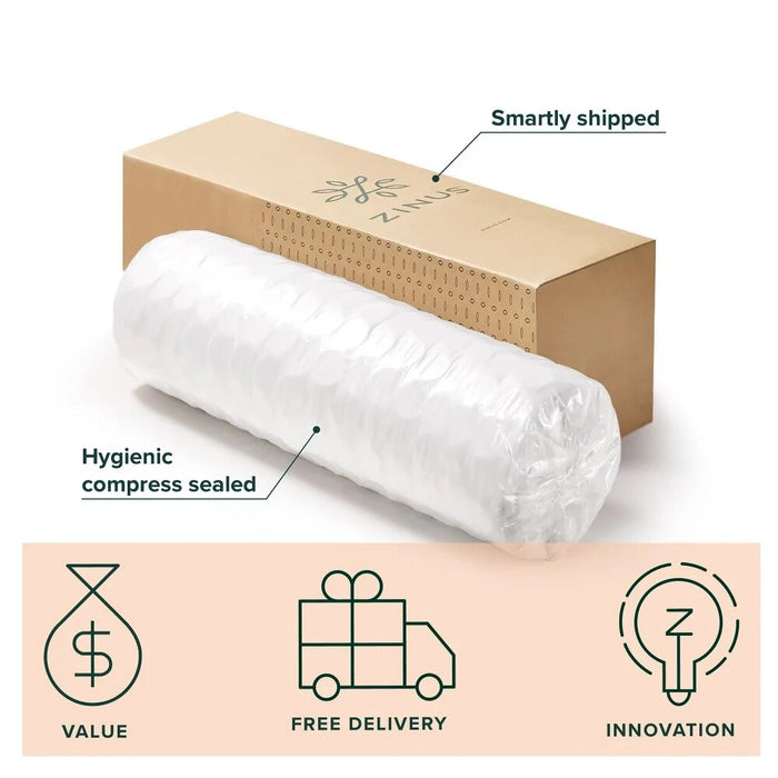 Comfort Support 8" Hybrid of Cooling Gel Memory Foam and Pocket Spring Mattress,  Full bedroom furniture  mattress