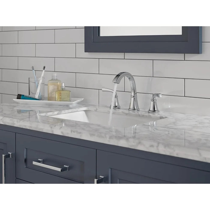 Widespread Bathroom Faucet Brushed Nickel, Bathroom Faucet 3 Hole, Bathroom Sink Faucet