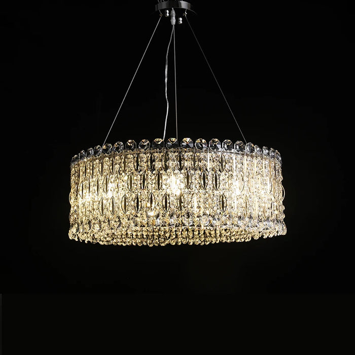 Modern Style High Quality Decorative Stainless Steel And Crystal Pendant Lighting Nordic Living Dining Room Chandeliers