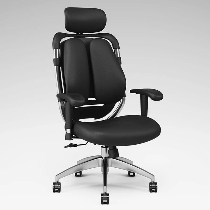 Double Back Leather Ergonomic Office Armchair A Legroom Boss Furniture High-End Rotated Rocking Executive Swivel Gaming Chair