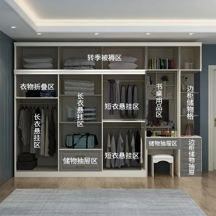 Divider Entry Wardrobe Gold Handles Hanging Rail Storage Unique Wardrobe Essentials Women Bedroom