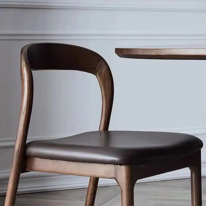 Wood Individual Dining Chairs Space Saving Walnut Luxury Bedroom Chair Bedroom Modern Chaise De Bedroom Cafe Furniture Luxury