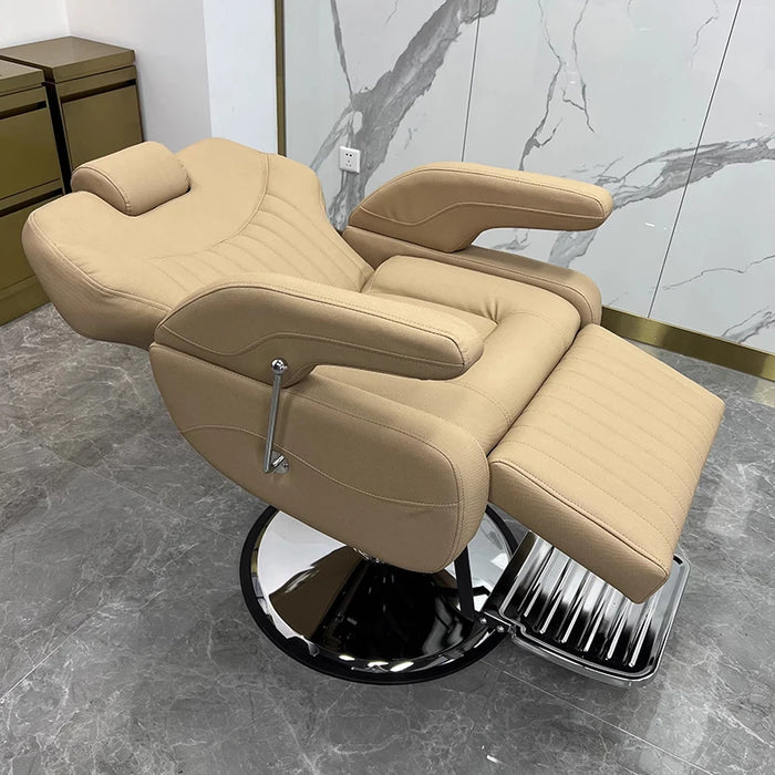 Beauty Reclining Barber Chair Swivel Cosmetic Professional Stylist Chair Treatment Luxury Sedia Girevole Salon Furniture LJ50BC