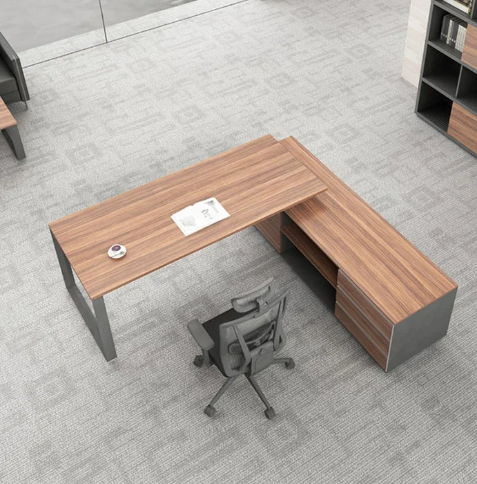 Modern Director Office Table Cheap I Shape Wooden Ceo Boss Luxury Office Furniture L Shape Executive Desk