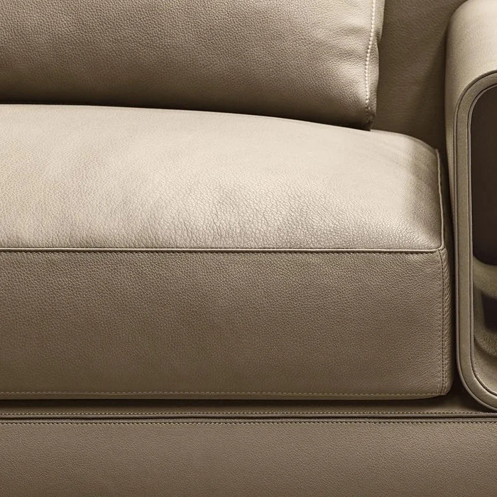 Italienisch-Stil Licht Luxus Leder Sofa/Große Wohnung Wohnzimmer Designer Gerade Reihe Drei-Sitz Kombination Sofa