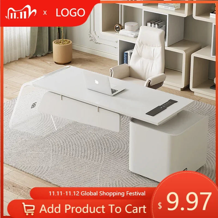 Reception Computer Desk Standing Writing Conference Executive Office Desk Drawers Organizers Escritorios De Ordenador Furniture
