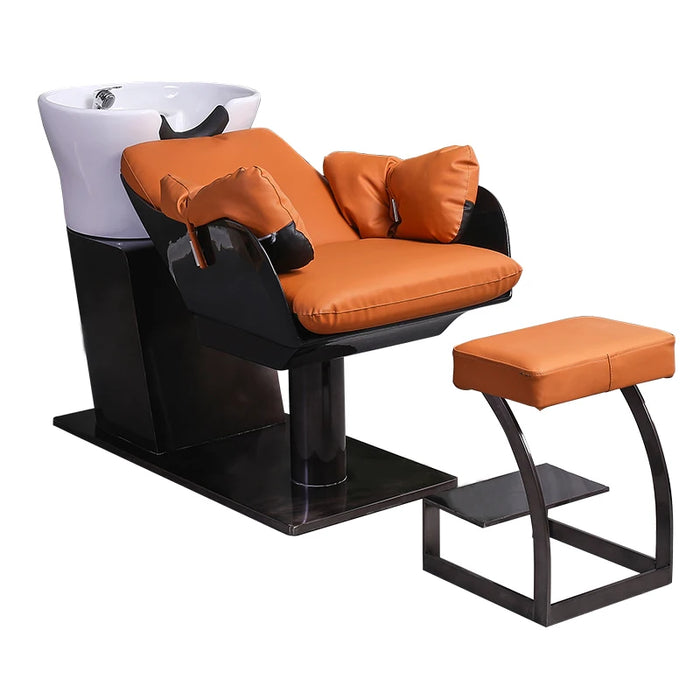 Luxury Head Spa Shampo Chair Ergonomics Shower Head Hair Wash Bed Massage Comfort Silla Peluqueria Salon Furniture MQ50SC