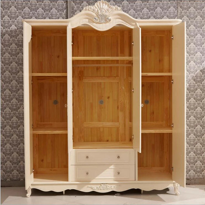 Five door wardrobe modern  European whole wardrobe French bedroom  furniture wardrobe pfy10181