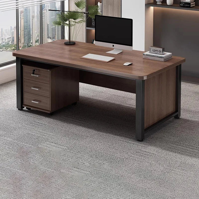 High Quality Executive Office Desk Long Floor Minimalist Unique White Computer Desks Boss Luxury Bureau Meuble Modern Furniture