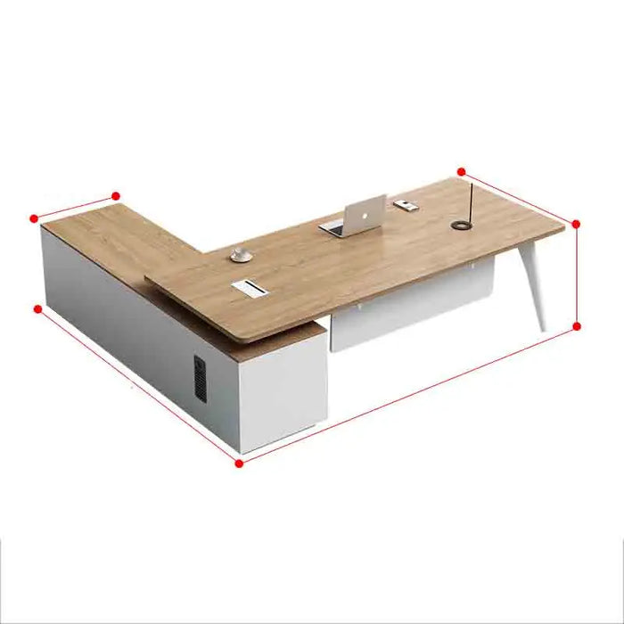 Executive Storage Office Desks Working Corner Reading Wooden Office Desks Keyboard Drawers Scrivania Ufficio Lavoro Furnitures