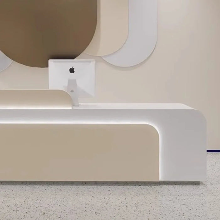 Storage Desktop Reception Desk Service Counter Cashiers Computer Reception Desk Writing Scrivania Per Ufficio Luxury Furniture