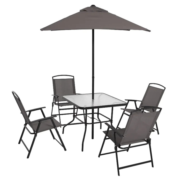 Albany Lane 6 Piece Outdoor Patio Dining Set, Grey  Garden Furniture