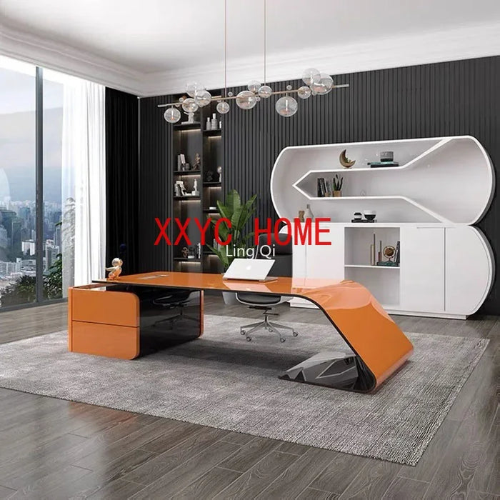 Modern Reception Standing  Executive Computer Desks Storage European Mesa Escritorio Office Furniture