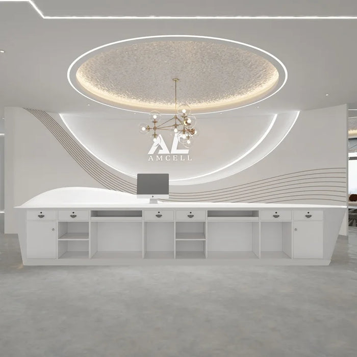 Luxury Front Reception Desks Counter Beauty Salon Executive Reception Desks Restaurant Escritorios De Oficina Salon Furniture