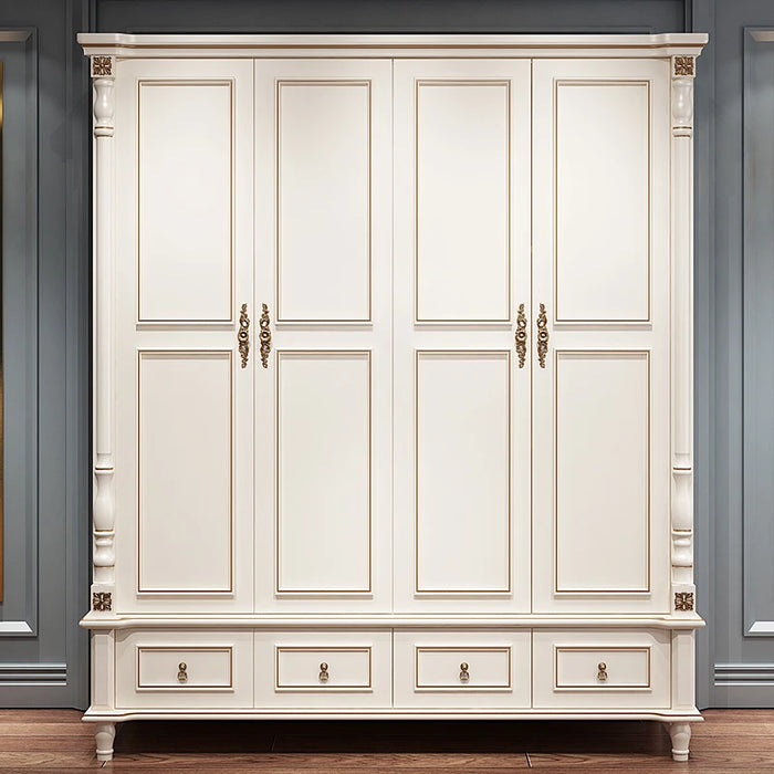 White Boho Wardrobe Display Upgrade Towel Organizer Design Wooden Floor Stand Shelves Closet Bedroom Kledingkast Home Furniture