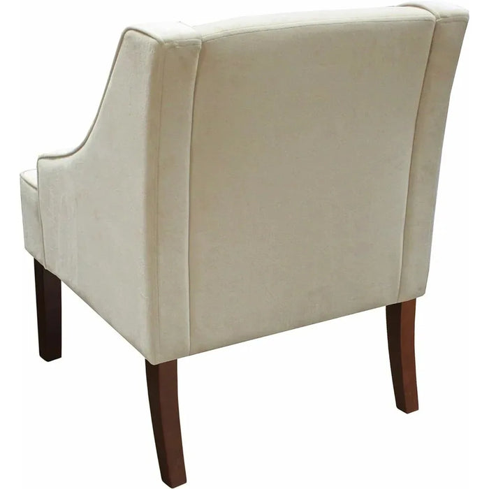 Arm Living-Room-Chairs, Chair Slightly Curved Back Along with Side swoop Arms, Leisure Sofa Chair, Suitable for Living Room