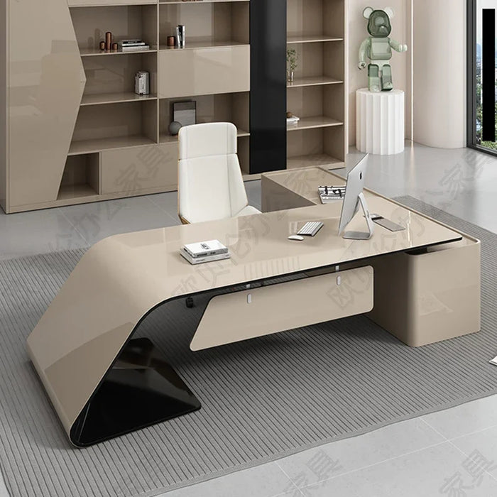 Corner Computer Desk Organizers Storage Reception Executive Office Table Drafting Organizer Mesa De Estudio Home Furniture