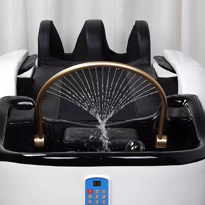 Head Spa Shampo Chair Luxury AdjustElectric Portable Hair Washing Station Chair Massage Krzeslo Szampon Salon Equipment MQ50SC