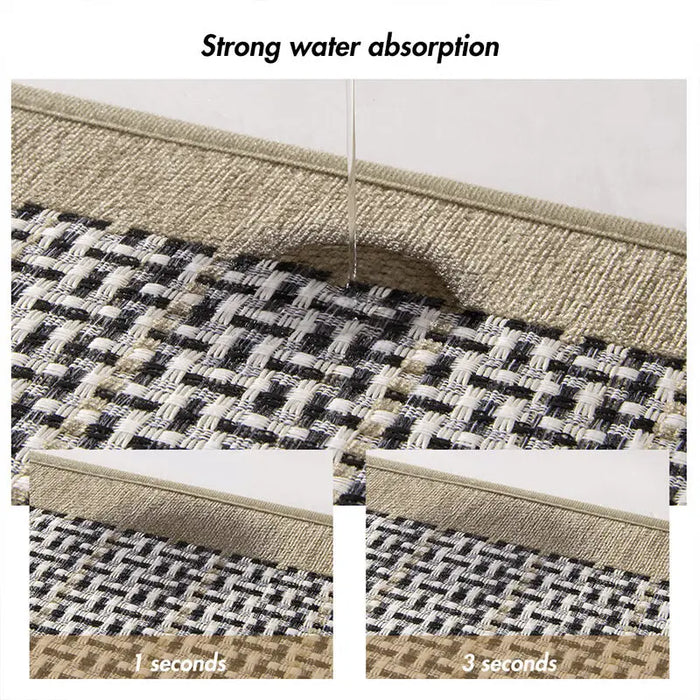 Kitchen Rug 100% Polyester Kitchen Mat Non Skid Soft Kitchen Carpet Absorbent Kitchen Runner Rug Washable Kitchen Floor Mat