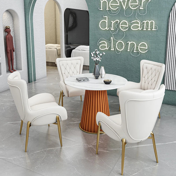 Home Modern Dining Chairs Kitchen Waiting Balcony Design Luxury Floor Chair Minimalist Living Room Silla Comedor Household Items