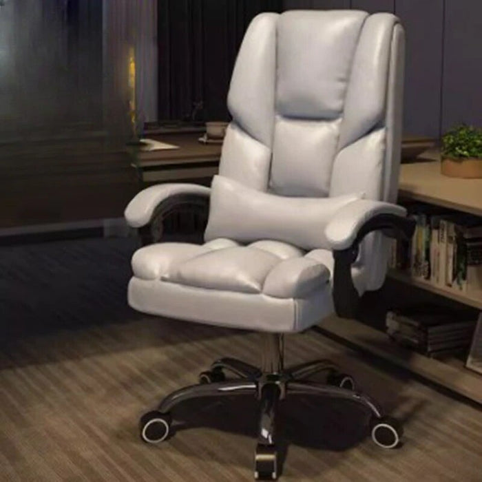 Leather Executive Relax Office Chair Fancy Comfortable Blue Lazy Ergonomic Office Chair Gaming Comfy Silla De Oficina Furniture