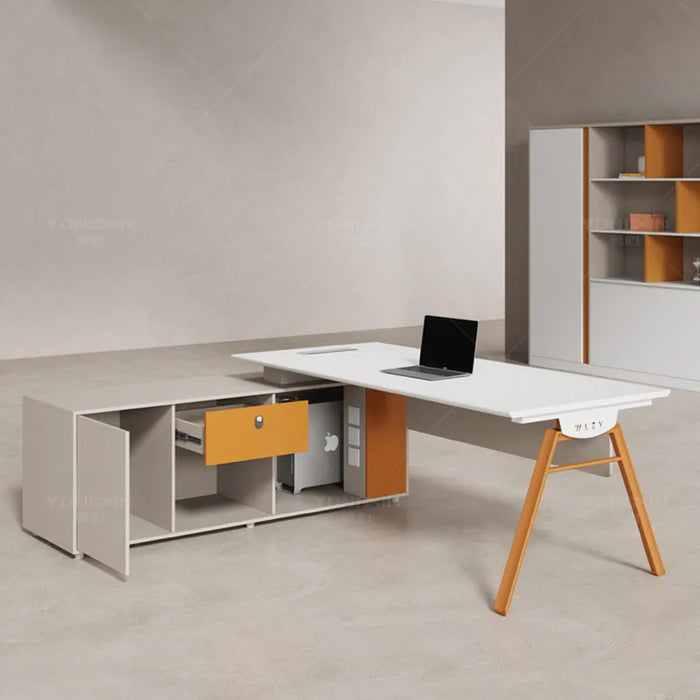 Meeting Vanity Office Desks Corner Drawers Storage Study Office Desks Luxury Writing Escritorios De Oficina Office Furniture