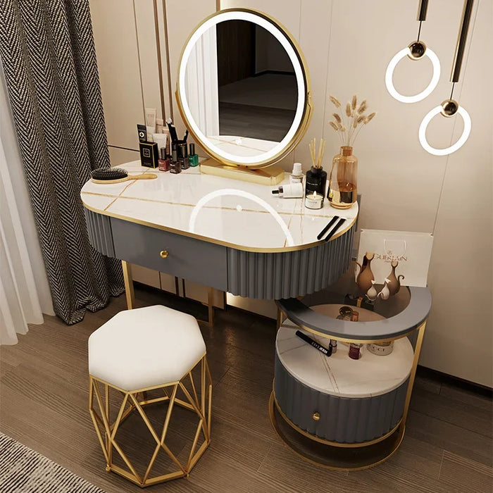 Light Luxury Dressing Table Storage Cabinet Integrated Bedroom Modern Minimalist New Small Apartment Schminktisch Furniture