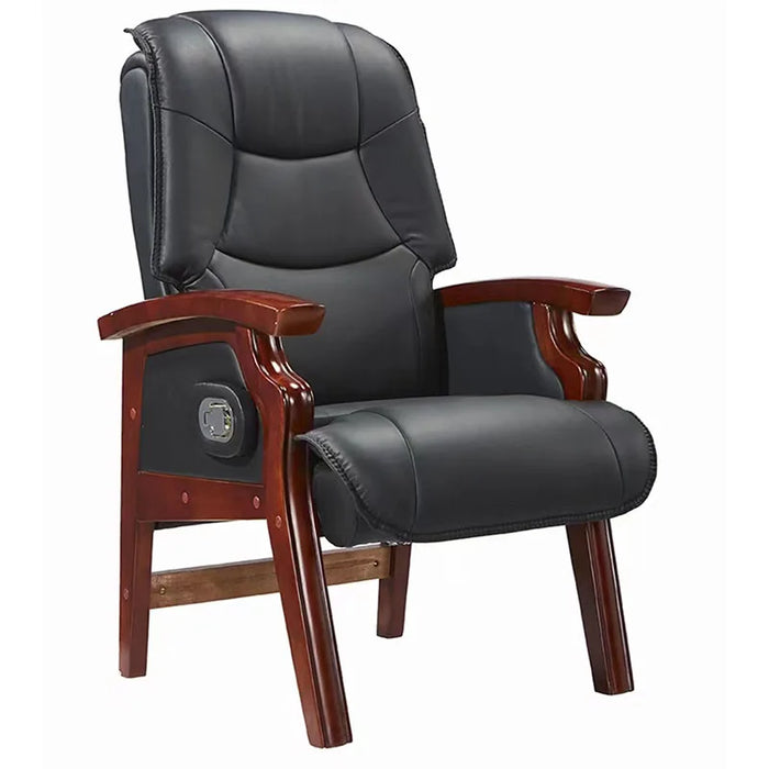 Ergonomic Office Chair Lumber Back Support Handle Retro Living Room Chairs Black Recliner Reposapies Oficina Theater Furniture