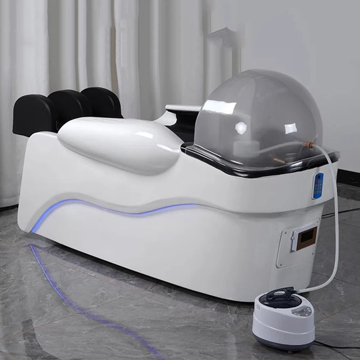 Head Spa Shampo Chair Luxury AdjustElectric Portable Hair Washing Station Chair Massage Krzeslo Szampon Salon Equipment MQ50SC