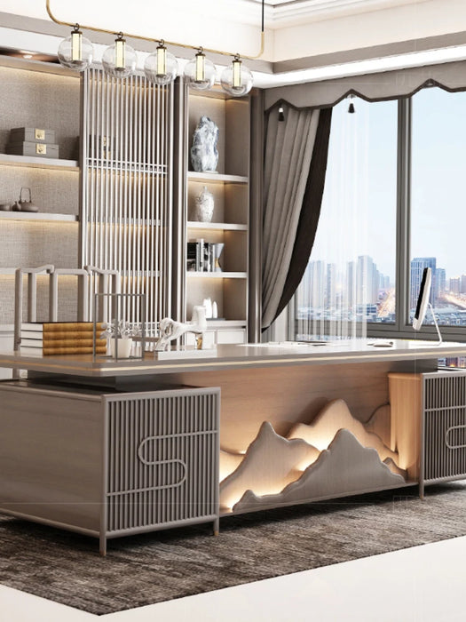 High quality boss's desk, atmosphere, President's desk and chair combination, modern and simple office furniture