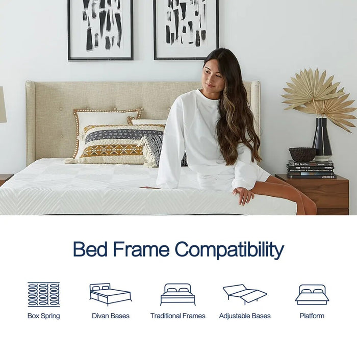 Cole & Rye Spirit 10" Medium Firm Hybrid of Gel Memory Foam and Spring Mattress