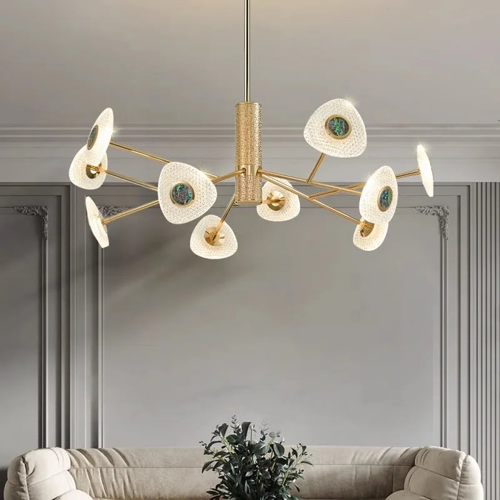 AiPaiTe Creative living room LED crystal chandelier modern bedroom dining room lights simple personality lamps and lanterns