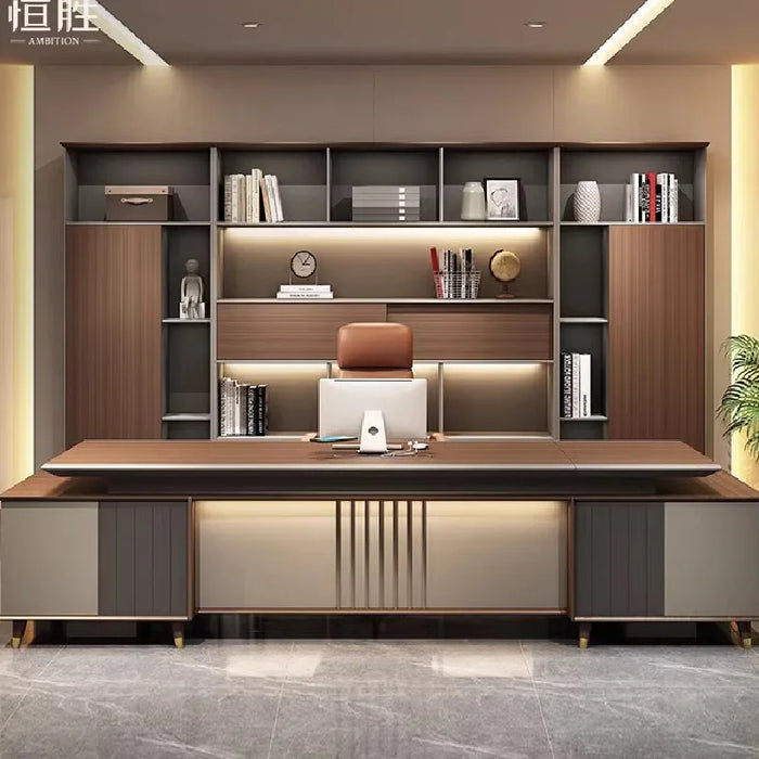 Organizer Reception Office Desk Corner Modern Aesthetic Executive Office Desk Computer Mesas De Computador Luxury Furniture