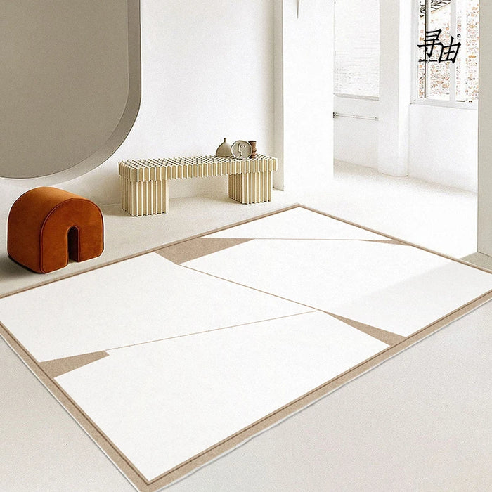 Soft Living Room Carpet Nordic Geometric Bedroom Bedside Carpets Fluffy Rug Japanese Style Tatami Floor Decoration Mat Large Rug