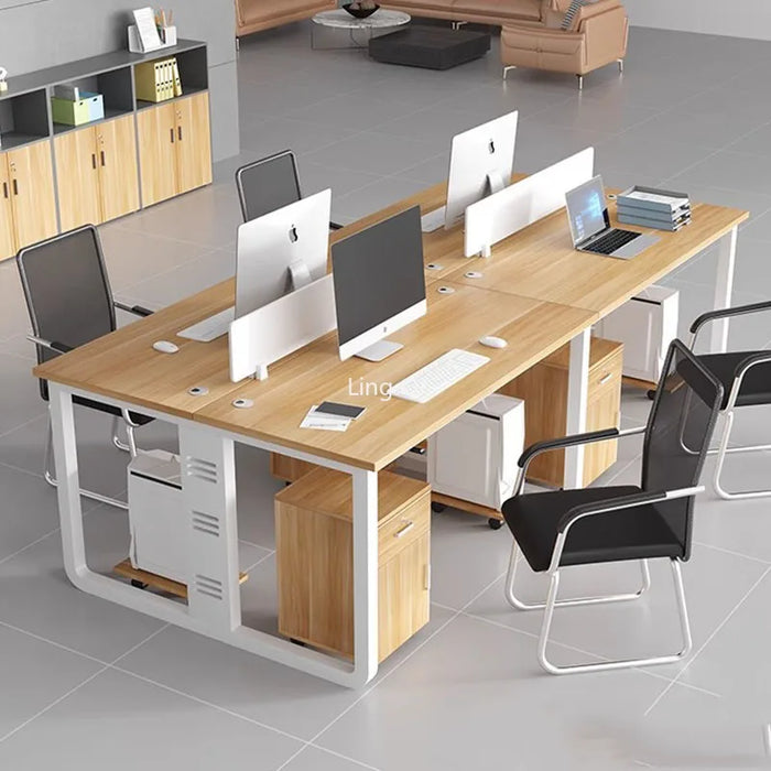 Dark Wood Free Shipping Office Desk Executive Conference Mid Century Vintage Computer Desks Vanity Student Bureau Home Furniture