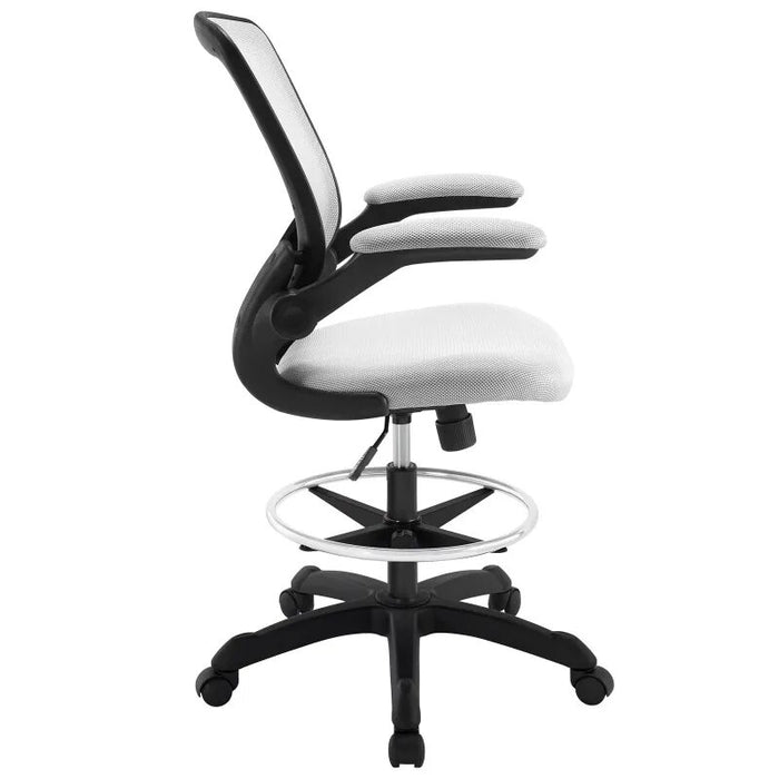 Modway Veer Drafting Chair in Gray Ergonomic Chair  Computer Chair  Office Furniture