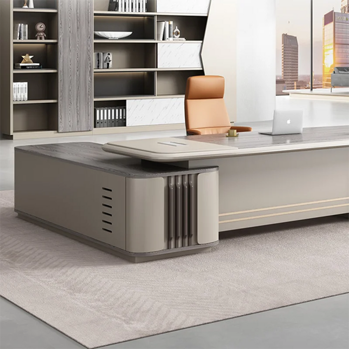 Floor Modern Office Desks Drawers Executive Standing Living Room Computer Desks Study L Shape Gaming Mesa Escritorio Furniture