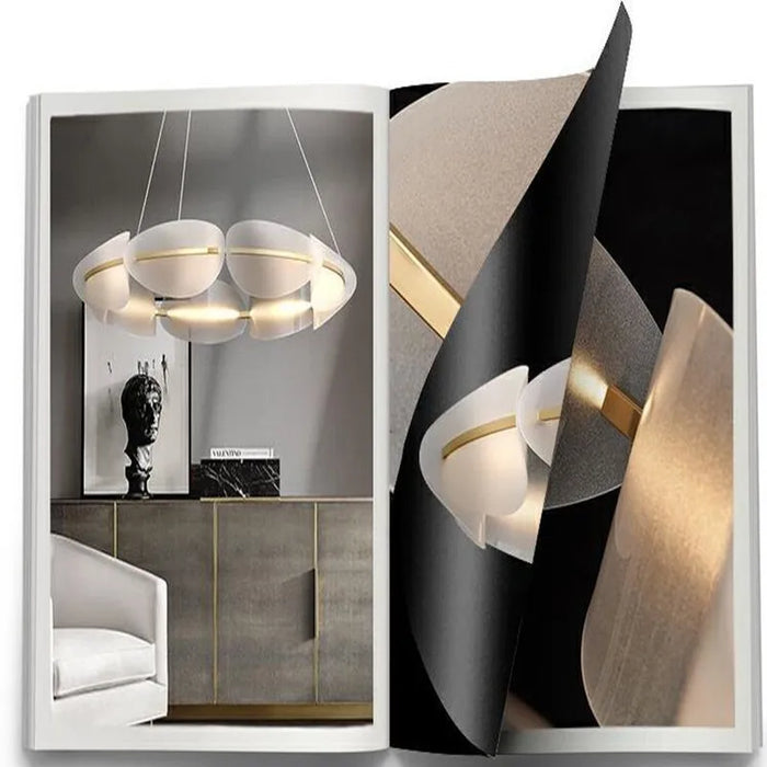 Modern LED Chandelier lighting Living room Novelty Petal Pendant Lamps Bedroom fixtures Nordic deco Dining room Hanging Lights