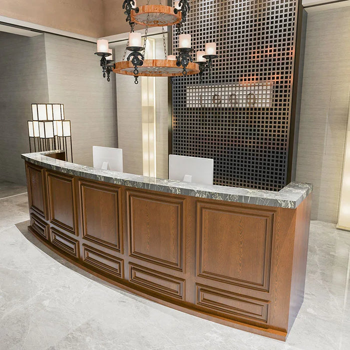 Simple Reception Desk Information Standing Grocery Store Luxury Check Out Reception Desk Cash Comptoir Caisse Luxury Furniture